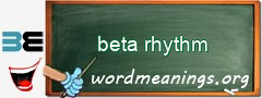 WordMeaning blackboard for beta rhythm